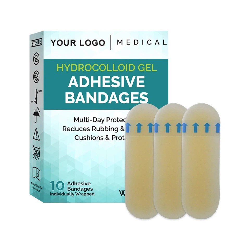 Hydrocolloid Adhesive Bandages For Wound Care And Blisters Waterproof Bandages For Small Wound Care