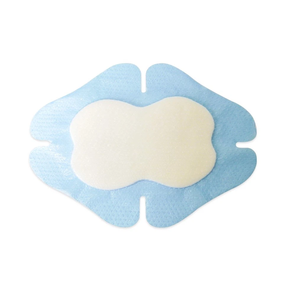 Silicone Foam Dressing With Adhesive Gentle Border Waterproof Wound Dressing Bandage