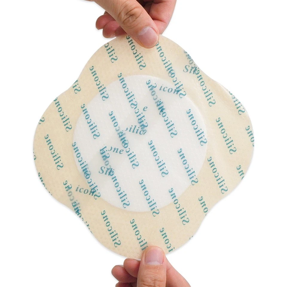 Silicone Foam Dressing With Border Adhesive Wound Dressing Bandage For Bed Sores Pressure Sores